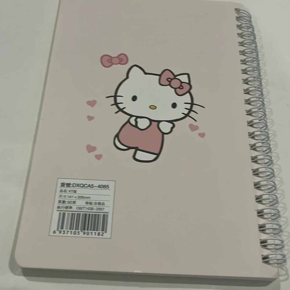 Hello Kitty 60 Page Spiral Date Journal/ Planner NWT